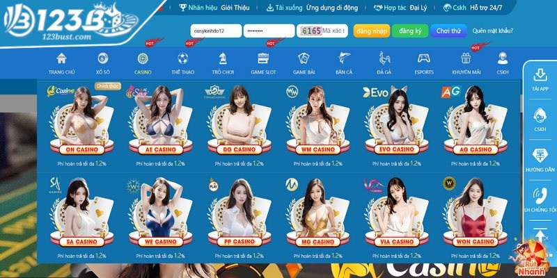 Casino 123B nổi bật được yêu thích nhất thị trường hiện nay